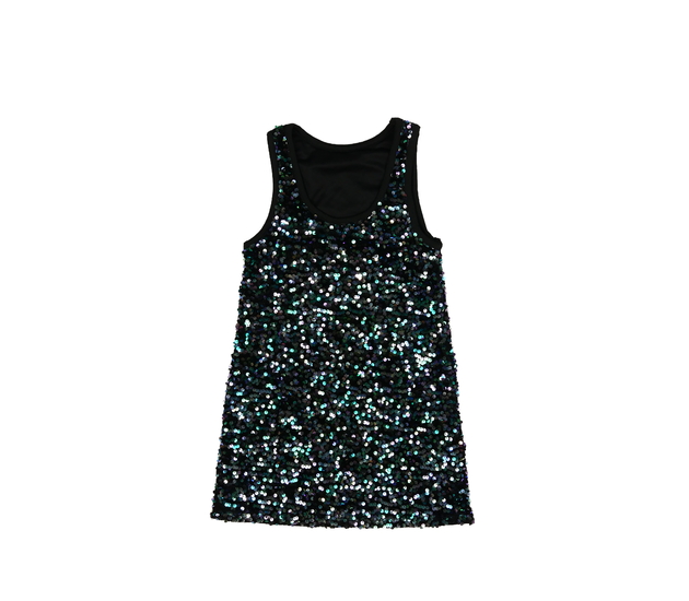 Černé flitrované šaty Nutmeg