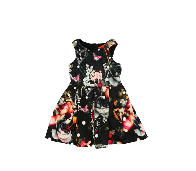 Černé společenské zdobné šaty Baker