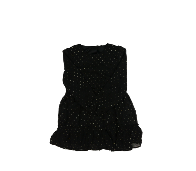 Černé společenské šaty se zlatými detaily Primark