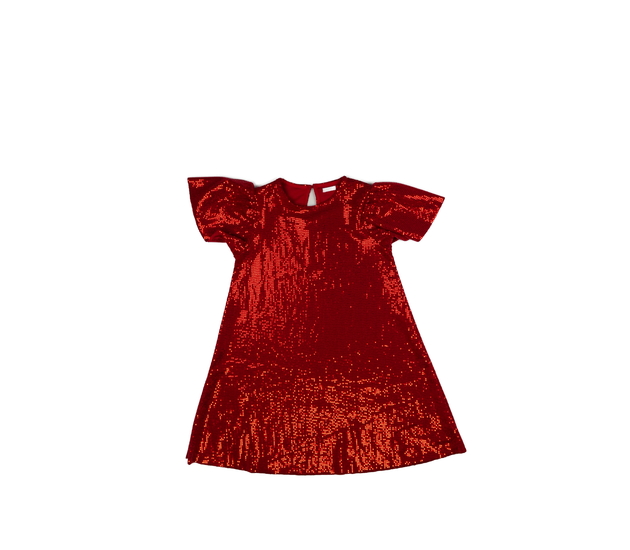 Červené společenské flitrované šaty Next