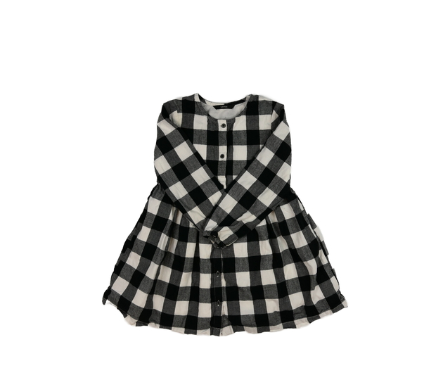 Černo-bílé kostkované šaty George