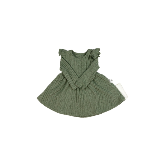 Nové zelené šaty s volánky 