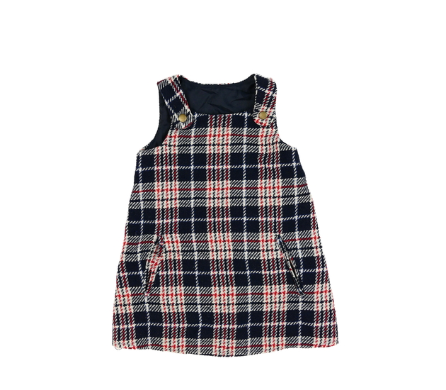 Modré kostkované šaty Nutmeg