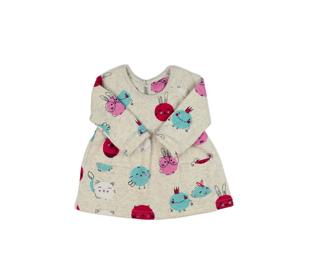 Šedé melírované šaty s obrázky George