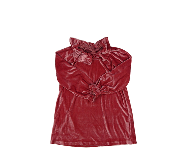 Semišové světlé lesklé šaty 