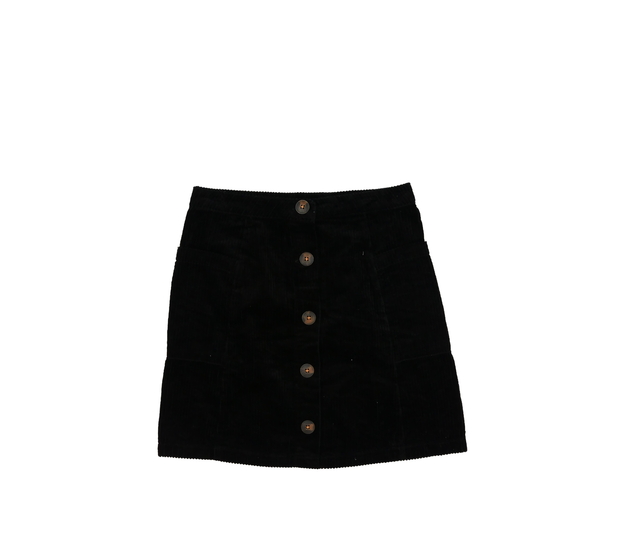 Černá manšestrová sukně Next