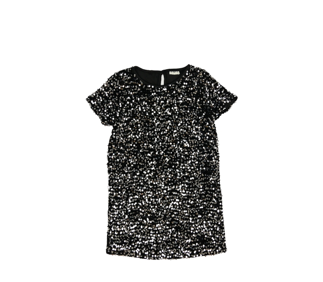 Stříbrně flitrované společenské šaty F&F