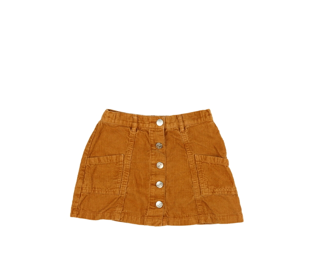 Hnědá manšestrová sukně F&F