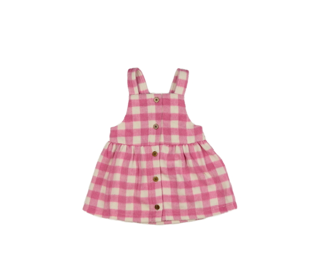 Růžové kostkované šaty F&F