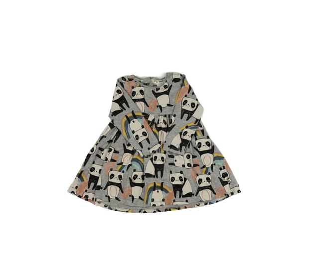 Šedé šaty s pandou Next