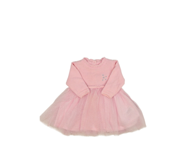 Růžové šaty s tylovou sukní Next