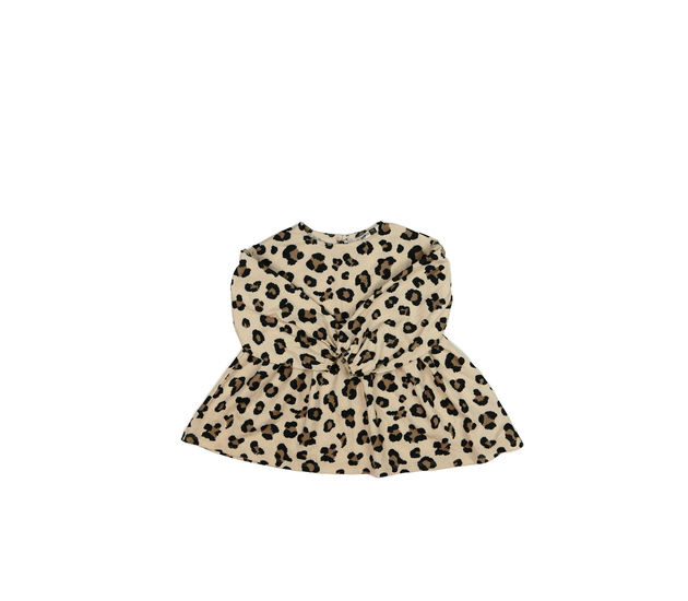 Hnědé vzorované šaty 