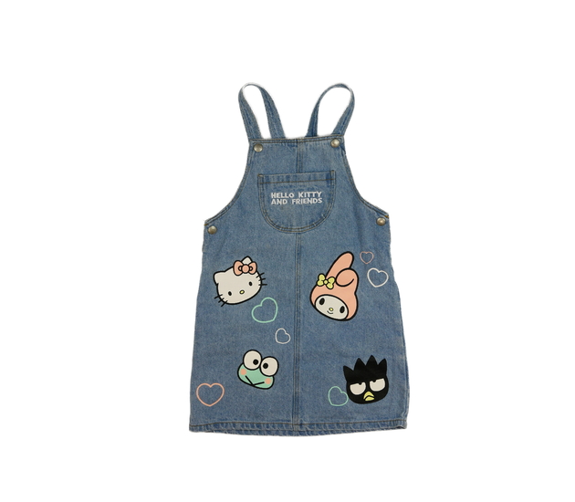 Modré riflové šaty Hello Kitty Primark