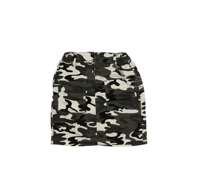 Maskáčová riflová rebelská sukně 