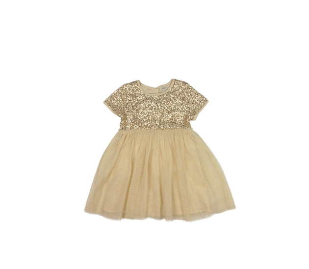 Zlaté společenské šaty F&F