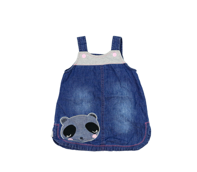 Modré šaty s čumáčkem Nutmeg