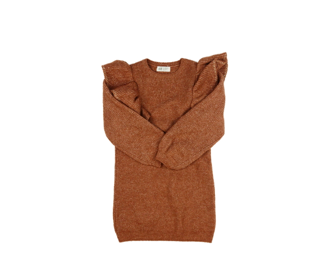 Hnědé svetrové šaty H&M