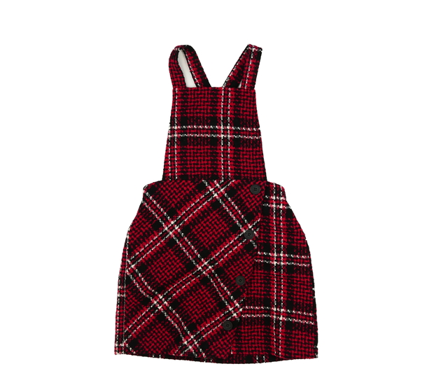 Červeno-černé teplé šaty