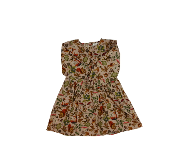 Hnědé šaty se zvířátky Next