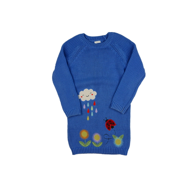 Modré svetrové šaty Next