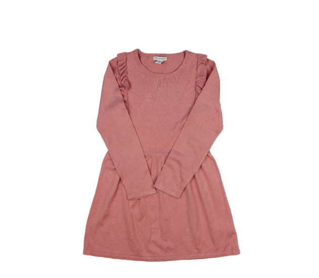 Růžové šaty s volánky Primark 