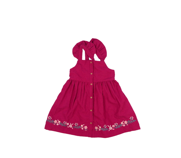 Tmavě růžové šaty s květinami Nutmeg