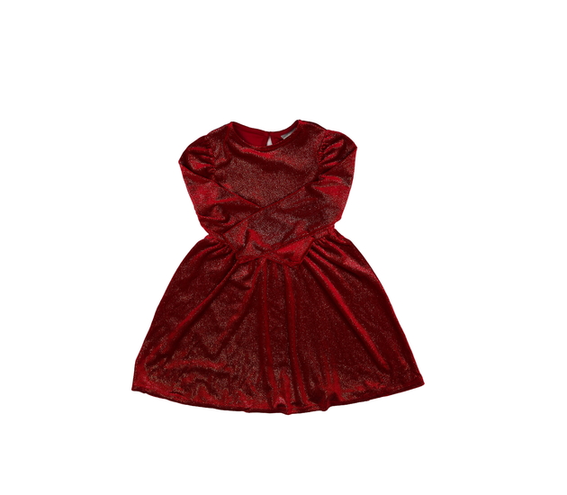 Červené lesklé společenské šaty 