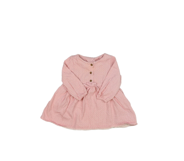 Růžovo-bílé vzorované šaty Next