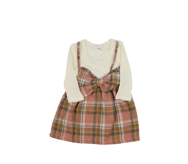 Růžovo-krémové šaty 