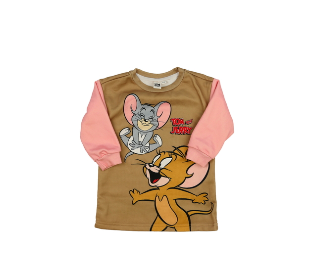 Hnědo-růžové šaty Tom a Jerry  