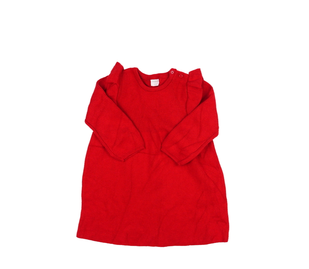 Červené zimní šaty s volánky F&F