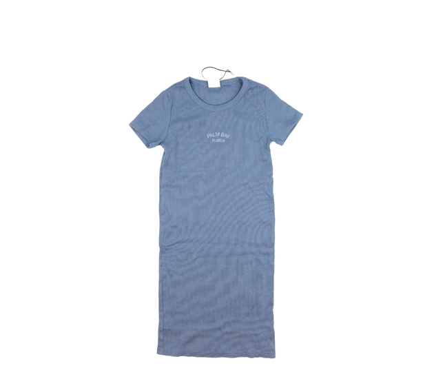 Modré pouzdrové žebrované šaty Zara