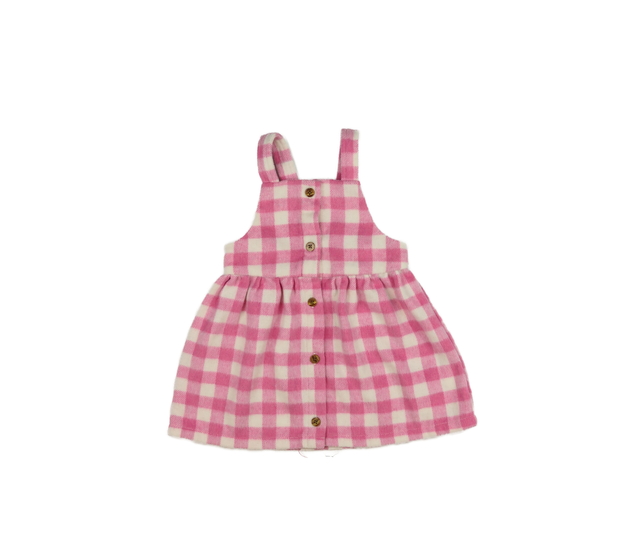 Růžové kostkované šaty F&F