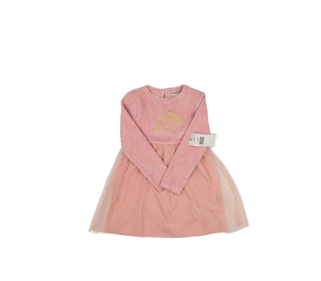 Nové růžové teplejší šaty F&F