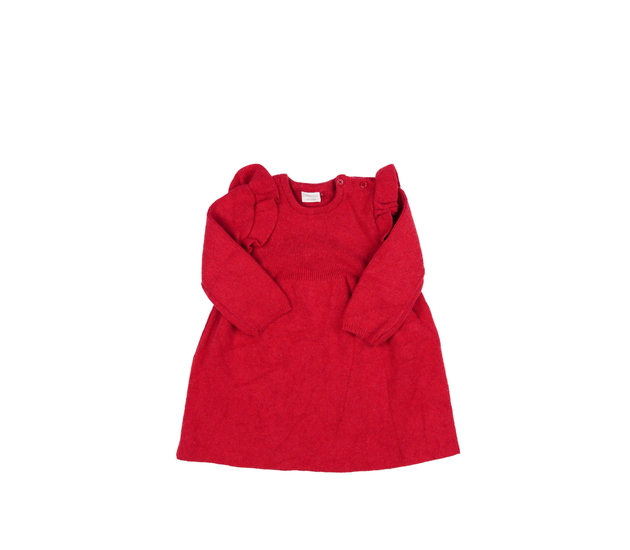 Červené teplé pletené šaty F&F