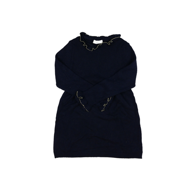 Tmavě modré pletené krátké šaty Primark 