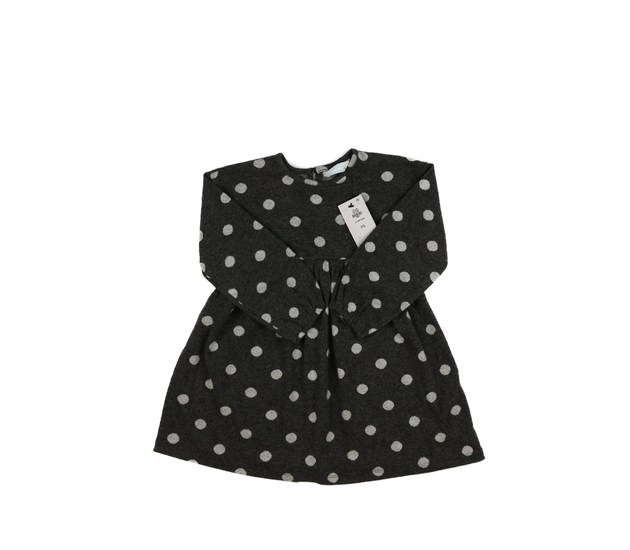 Nové šedé teplejší šaty s kolečky Primark