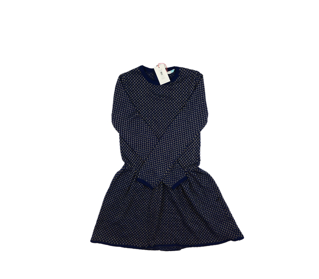 Nové teplé modré šaty se zlatými detaily John Lewi