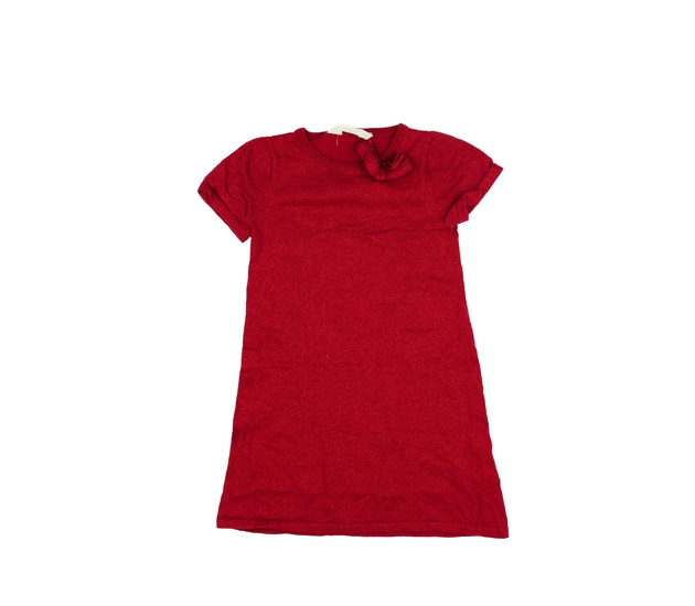 Červené společenské lesklé šaty H&M