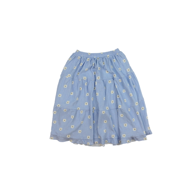 Modrá květinová volná sukně H&M