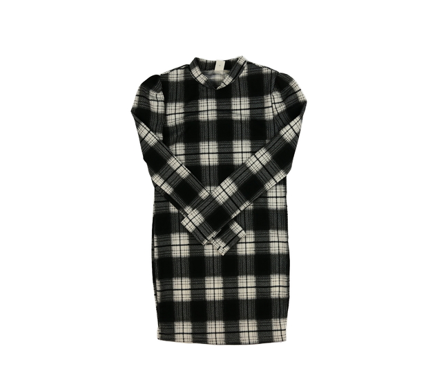 Černo-bílé úzké šaty 