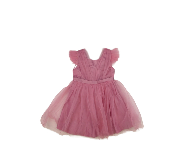 Růžové bohaté společenské šaty