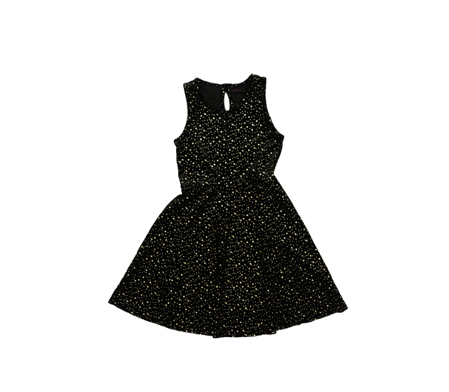 Černé šaty s hvězdami Nutmeg 