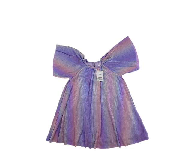 Nové fialové volné lesklé šaty Next