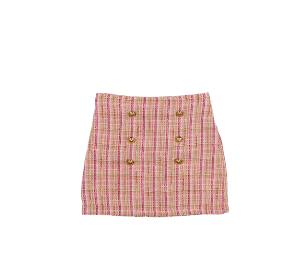 Růžová společenská sukně 