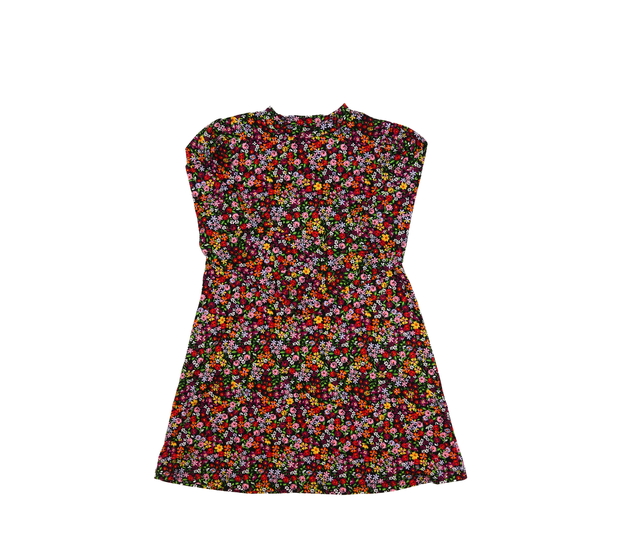 Černé květinové šaty