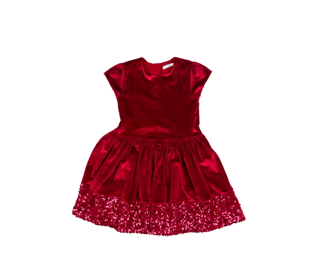 Červené společenské šaty s flitry M&S