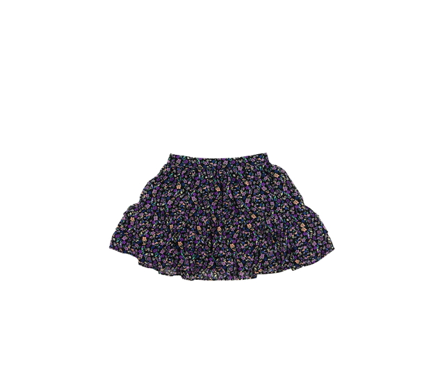 Černá květinová vrstvená sukně M&S