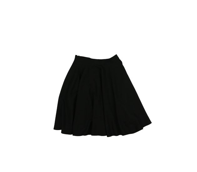 Černá áčková sukně se zipem na boku