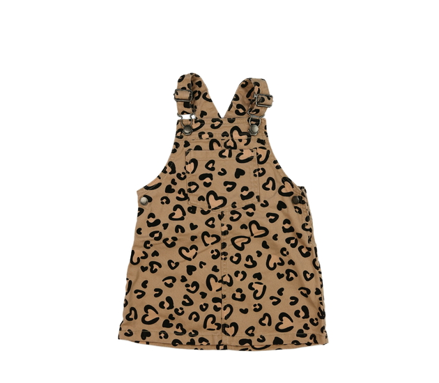 Hnědé vzorované riflové šaty F&F